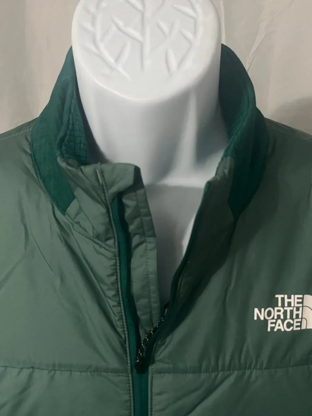 🏔️ The North Face Men's Green Full Zip Running Jacket Medium M 🌲